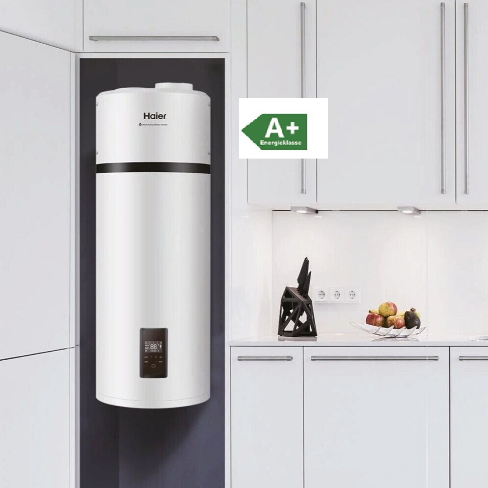 Indoor-Wärmepumpe mit Warmwasserspeicher